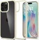 Spigen Crystal Hybrid iPhone 15 Pro Max Hoesje Back Cover Transparant Beige afbeelding 1