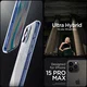 Spigen Ultra Hybrid Apple iPhone 15 Pro Max Hoesje Transparant Lichtblauw afbeelding 3