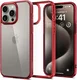 Spigen Ultra Hybrid Apple iPhone 15 Pro Max Hoesje Transparant Rood afbeelding 1