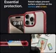 Spigen Ultra Hybrid Apple iPhone 15 Pro Max Hoesje Transparant Rood afbeelding 6