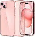 Spigen Crystal Flex Apple iPhone 15 Plus Hoesje Back Cover Rose Crystal