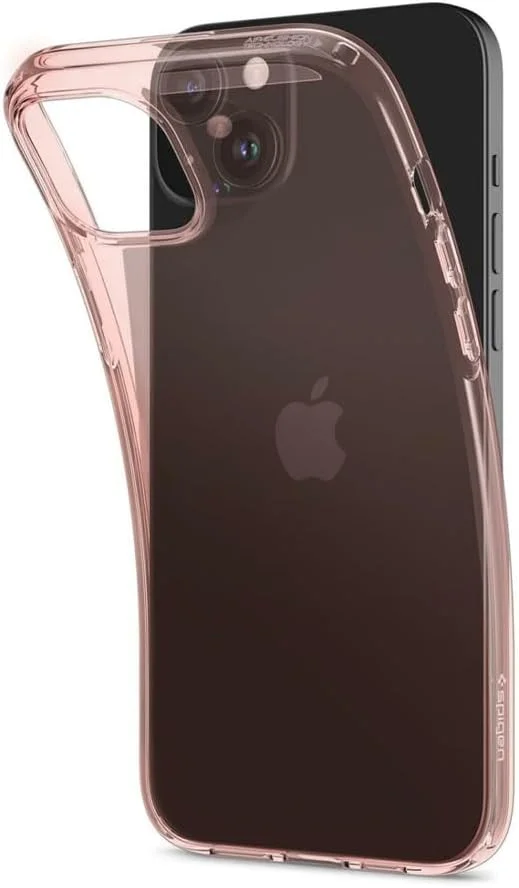 Spigen Crystal Flex Apple iPhone 15 Plus Hoesje Back Cover Rose Crystal afbeelding 2