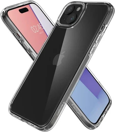 Spigen Crystal Hybrid Apple iPhone 15 Plus Hoesje Back Cover Transparant afbeelding 2