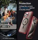 Spigen Ultra Hybrid MagSafe Apple iPhone 15 Pro Max Hoesje Rood afbeelding 5