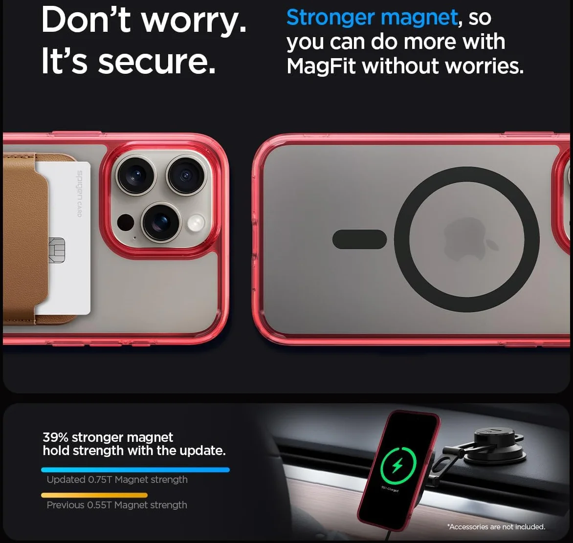 Spigen Ultra Hybrid MagSafe Apple iPhone 15 Pro Max Hoesje Rood afbeelding 6