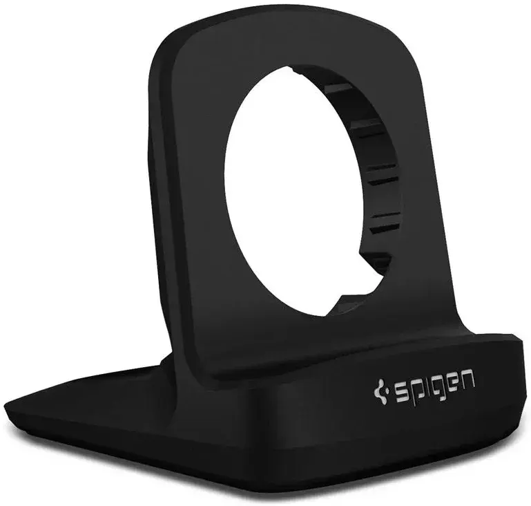 Spigen S353 Smartwatch Stand voor Galaxy Watch Oplader Zwart afbeelding 1