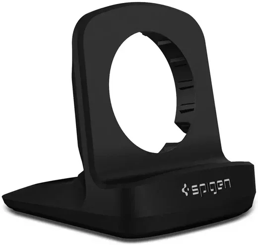 Spigen S353 Smartwatch Stand voor Galaxy Watch Oplader Zwart afbeelding 1