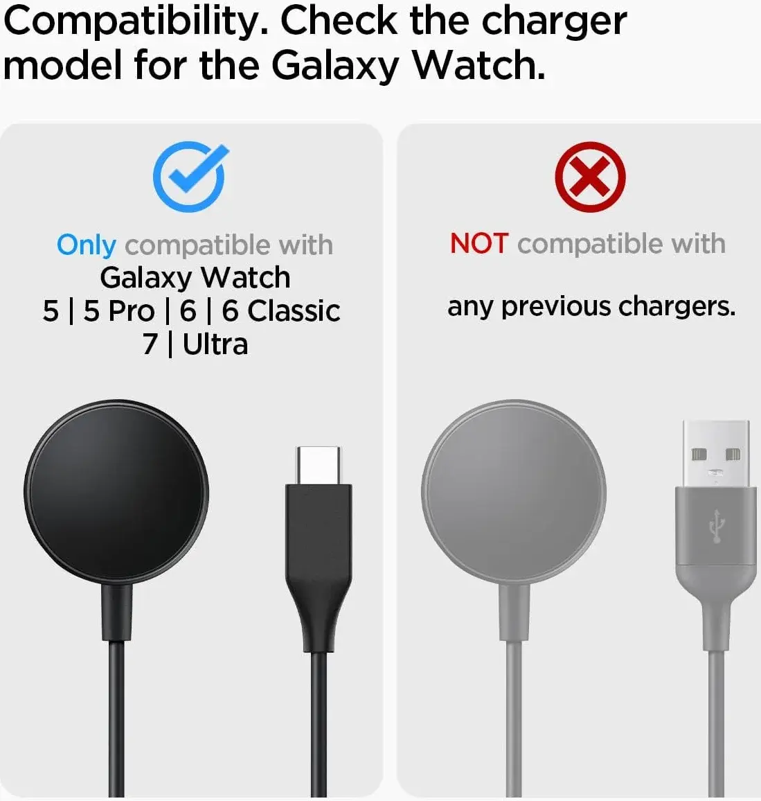 Spigen S353 Smartwatch Stand voor Galaxy Watch Oplader Zwart afbeelding 3