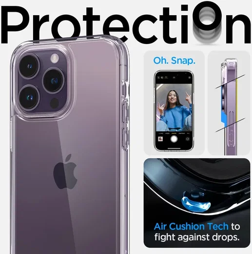 Spigen Ultra Hybrid Apple iPhone 14 Pro Max Hoesje Transparant afbeelding 5