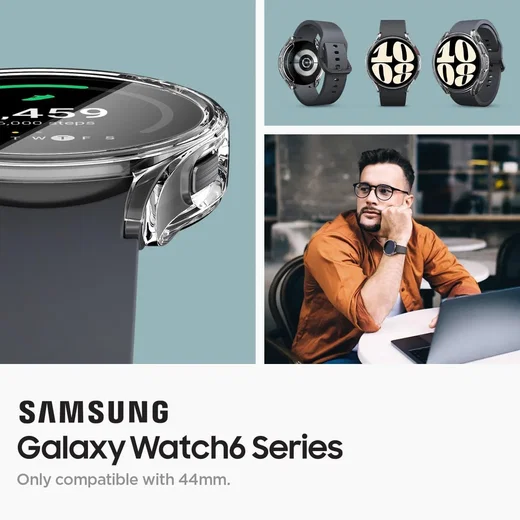 Spigen - Ultra Hybrid - Samsung Galaxy Watch 6 44MM Hoesje - Transparant afbeelding 3