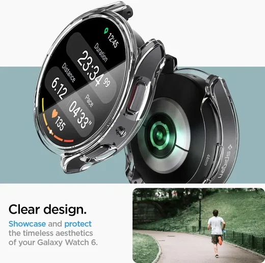 Spigen - Ultra Hybrid - Samsung Galaxy Watch 6 44MM Hoesje - Transparant afbeelding 4