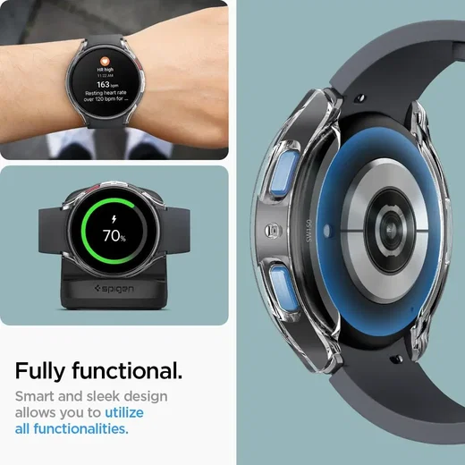 Spigen - Ultra Hybrid - Samsung Galaxy Watch 6 44MM Hoesje - Transparant afbeelding 6