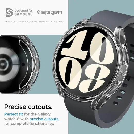 Spigen - Ultra Hybrid - Samsung Galaxy Watch 6 44MM Hoesje - Transparant afbeelding 8