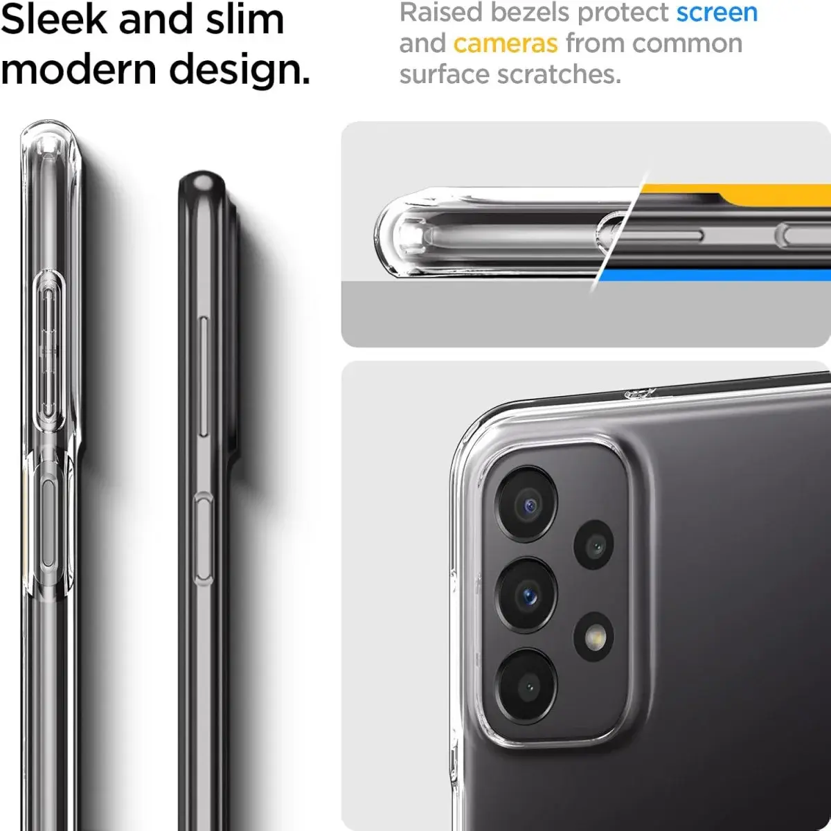 Spigen Liquid Crystal Samsung Galaxy A23 Hoesje Back Cover Transparant afbeelding 4