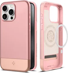 Spigen Style Armor MagFit iPhone 15 Pro Max Hoesje MagSafe Roze Goud afbeelding