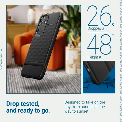 Caseology Parallax Samsung Galaxy S24 Plus Hoesje Back Cover Zwart afbeelding 6