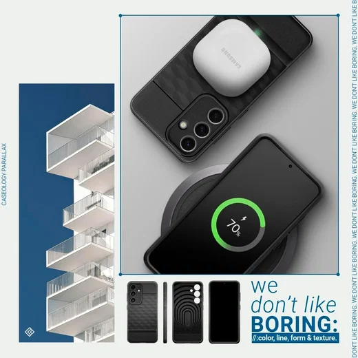 Caseology Parallax Samsung Galaxy S24 Plus Hoesje Back Cover Zwart afbeelding 8