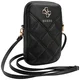Guess Universeel Crossbody Telefoontasje - Schoudertas Zip Quilted 4G Zwart afbeelding 3