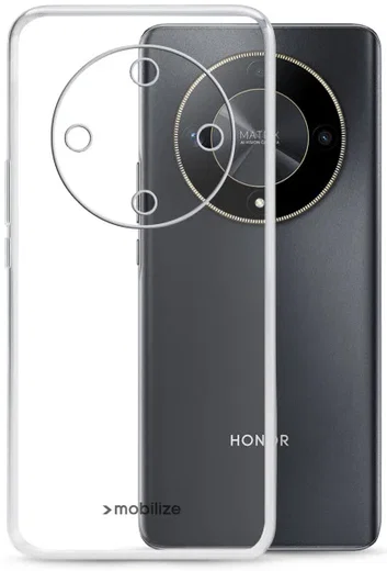 Mobilize Gelly Case Honor Magic6 Lite Hoesje TPU Back Cover Transparant afbeelding 1