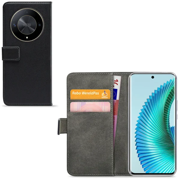 Mobilize Classic Gelly Wallet Honor Magic6 Lite Hoesje Book Case Zwart afbeelding 1