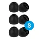 3 Pack Siliconen Vervangende Dopjes voor Oordopjes / Headsets Zwart Small