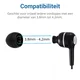 3 Pack Siliconen Vervangende Dopjes voor Oordopjes / Headsets Zwart Small afbeelding 3
