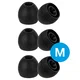 3 Pack Siliconen Vervangende Dopjes voor Oordopjes / Headsets Zwart Medium