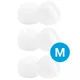 3 Pack Siliconen Vervangende Dopjes voor Oordopjes / Headsets Wit Medium
