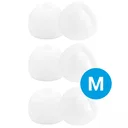 3 Pack Siliconen Vervangende Dopjes voor Oordopjes / Headsets Wit Medium