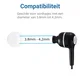 3 Pack Siliconen Vervangende Dopjes voor Oordopjes / Headsets Wit Medium afbeelding 4