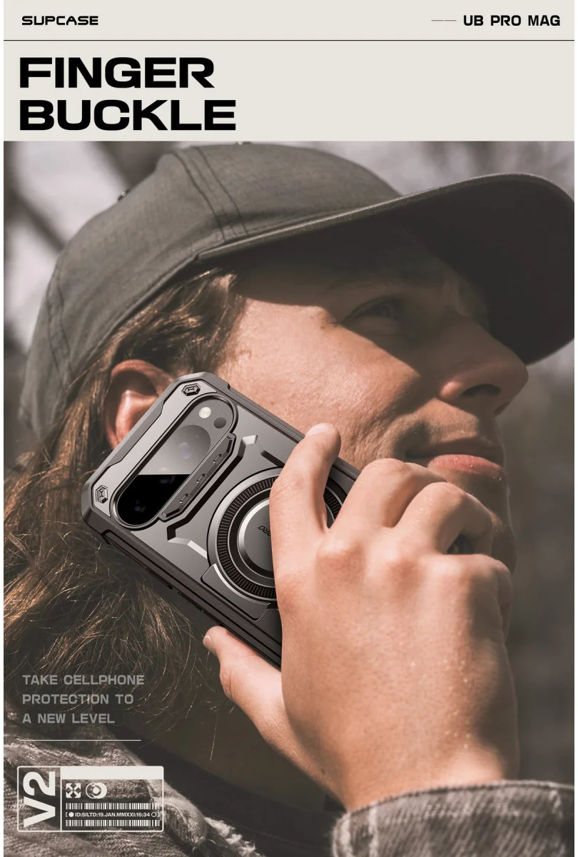 SUPCASE UB Mag Pro Google Pixel 9 / 9 Pro Hoesje MagSafe Stand Zwart afbeelding 7