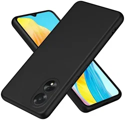 Oppo A18 / A38 Hoesje Dun TPU Back Cover Matte Zwart afbeelding