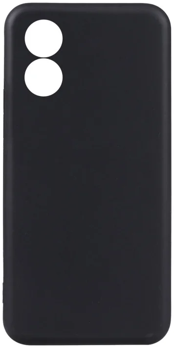 Oppo A18 / A38 Hoesje Dun TPU Back Cover Matte Zwart afbeelding 2
