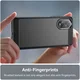 Oppo A18 / A38 Hoesje Geborsteld TPU Flexibele Back Cover Zwart afbeelding 4