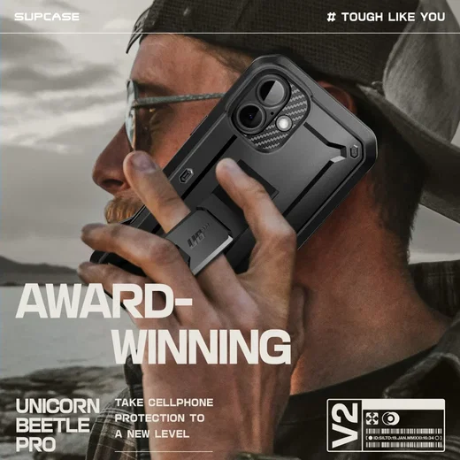 SUPCASE UB Pro Apple iPhone 16 Hoesje Full Protect Kickstand Zwart afbeelding 2