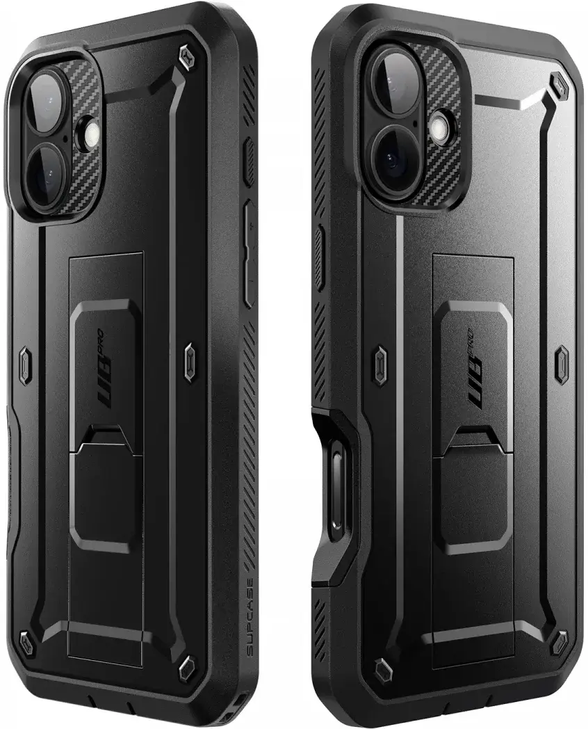 SUPCASE UB Pro Apple iPhone 16 Hoesje Full Protect Kickstand Zwart afbeelding 8