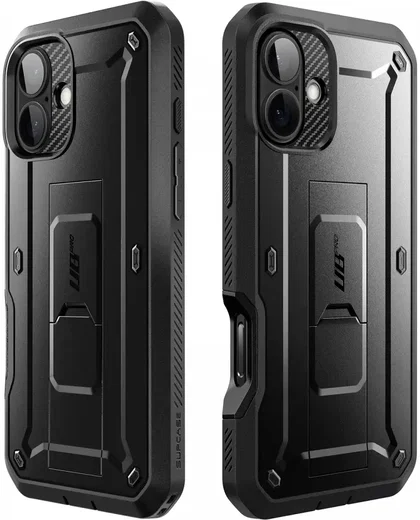 SUPCASE UB Pro Apple iPhone 16 Hoesje Full Protect Kickstand Zwart afbeelding 8