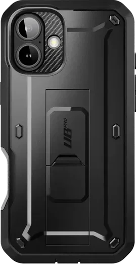 SUPCASE UB Pro Apple iPhone 16 Hoesje Full Protect Kickstand Zwart afbeelding 9