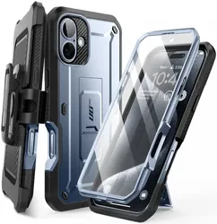 SUPCASE UB Pro Apple iPhone 16 Hoesje Full Protect Kickstand Blauw afbeelding