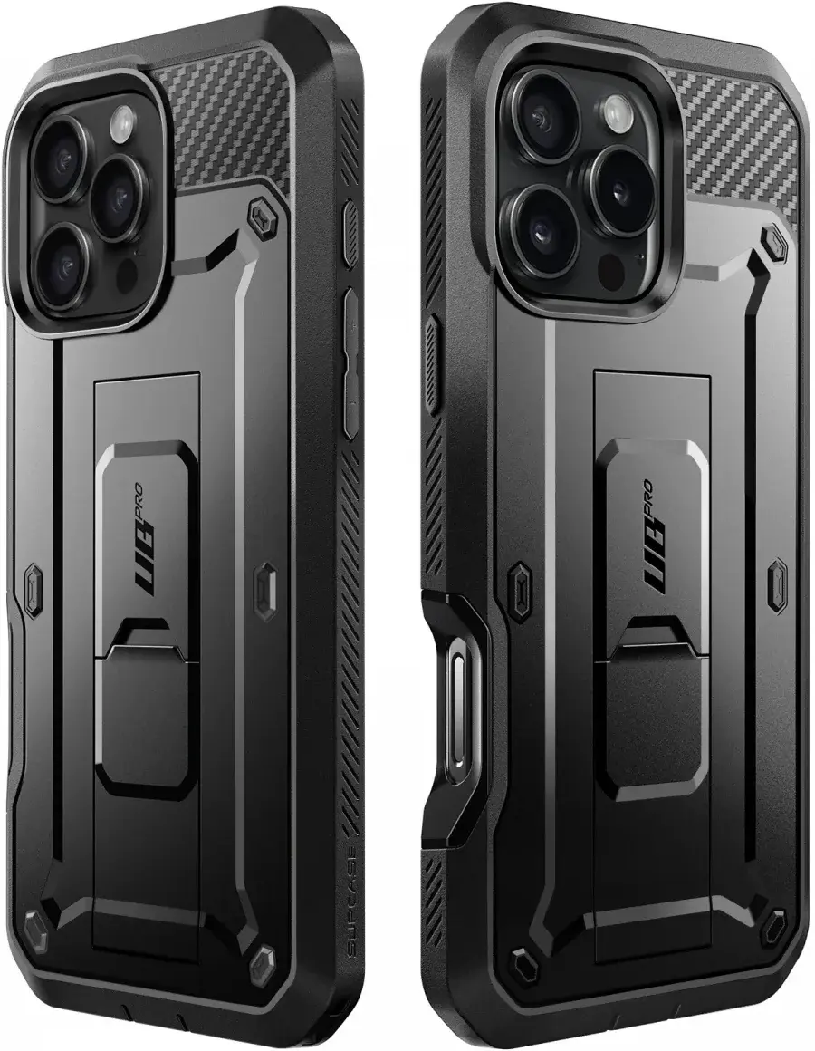 SUPCASE UB Pro Apple iPhone 16 Pro Hoesje Full Protect Kickstand Zwart afbeelding 7