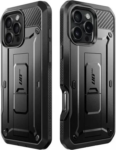 SUPCASE UB Pro Apple iPhone 16 Pro Hoesje Full Protect Kickstand Zwart afbeelding 7