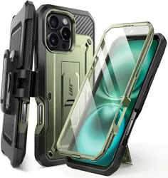 SUPCASE UB Pro Apple iPhone 16 Pro Hoesje Full Protect Kickstand Groen afbeelding