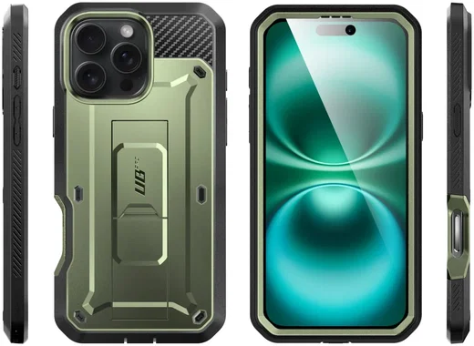 SUPCASE UB Pro Apple iPhone 16 Pro Hoesje Full Protect Kickstand Groen afbeelding 10