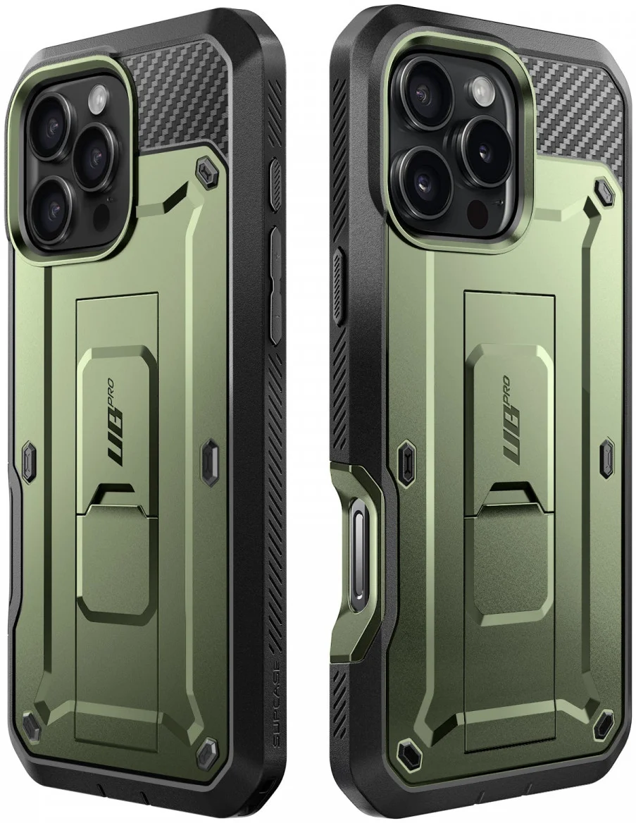 SUPCASE UB Pro Apple iPhone 16 Pro Hoesje Full Protect Kickstand Groen afbeelding 9