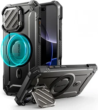 SUPCASE UB Pro MagXT Apple iPhone 16 Pro Hoesje Camera Protector Zwart