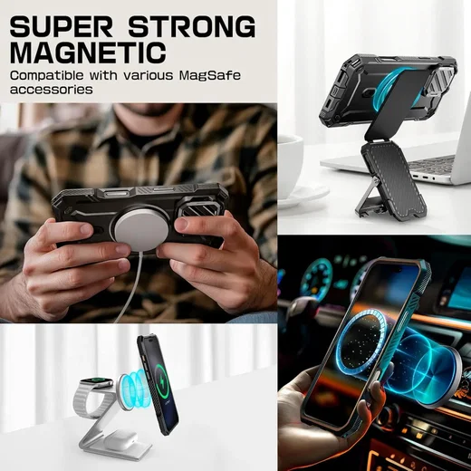 SUPCASE UB Pro MagXT Apple iPhone 16 Pro Hoesje Camera Protector Zwart afbeelding 4