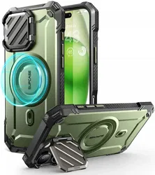 SUPCASE UB Pro MagXT Apple iPhone 16 Pro Hoesje Camera Protector Groen afbeelding