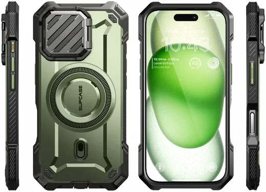 SUPCASE UB Pro MagXT Apple iPhone 16 Pro Hoesje Camera Protector Groen afbeelding 10