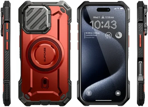 SUPCASE UB Pro MagXT Apple iPhone 16 Pro Hoesje Camera Protector Rood afbeelding 11