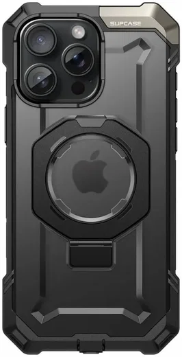 SUPCASE UB Grip Apple iPhone 16 Pro Hoesje MagSafe Kickstand Zwart afbeelding 2